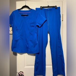 Healing Hands Purple Label Royal Blue Scrub Set